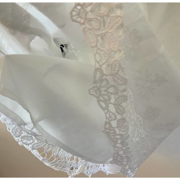 Sold ANN TAYLOR Lace White Dress 6 - Picture 8 of 10